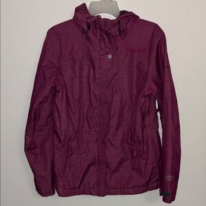Columbia Women’s Hooded Jacket – Magenta Purple, Size M